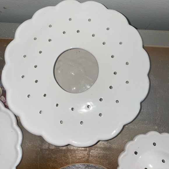 Vintage Ceramic Tiered Tulipiere Flower Holder - Picture 7 of 8